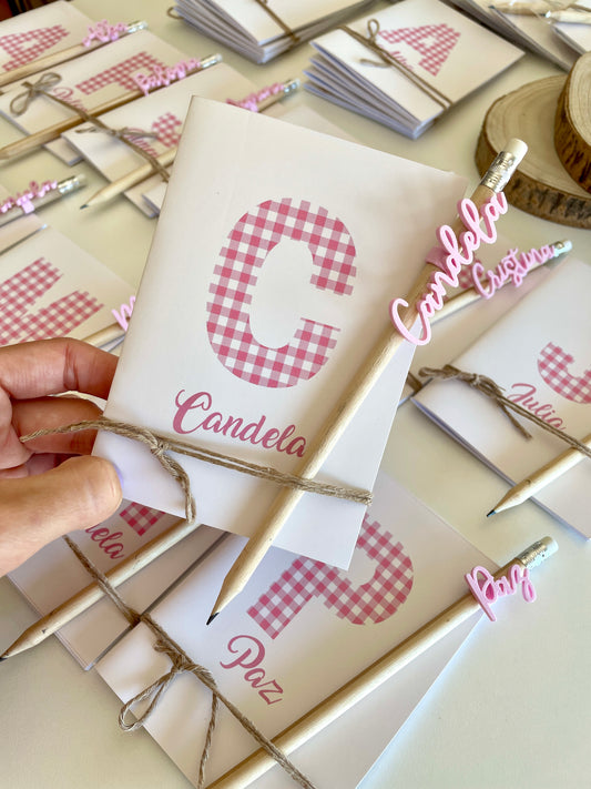 Libreta personalizada con lápiz personalizado
