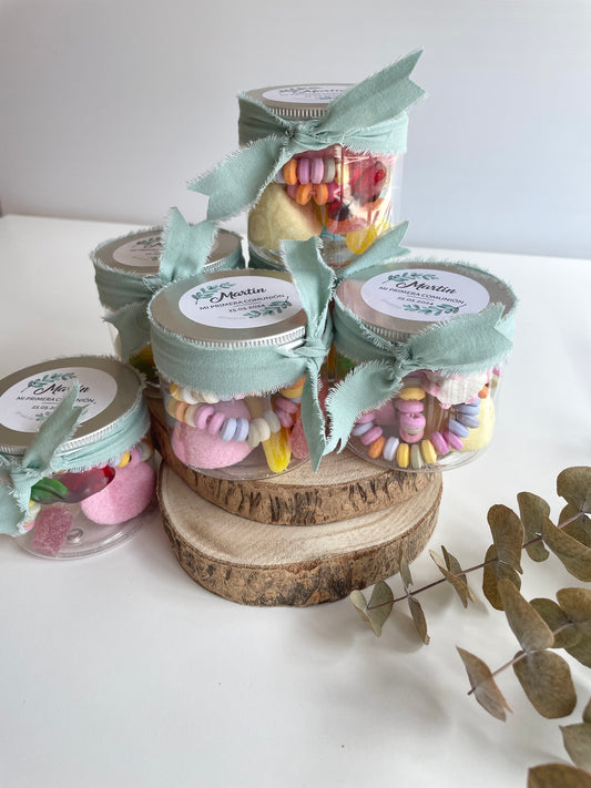 Tarro de chuches personalizado para Comunión