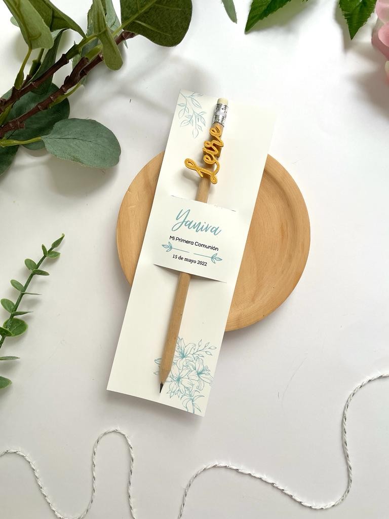 Lápices personalizados para comunión