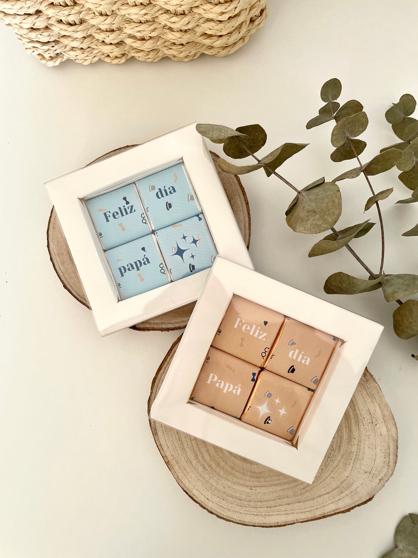 Cajita de bombones para packs de regalo