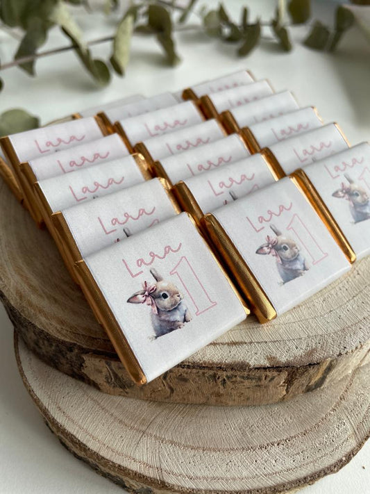 Bombones de chocolate cuadrado personalizado (20uds)