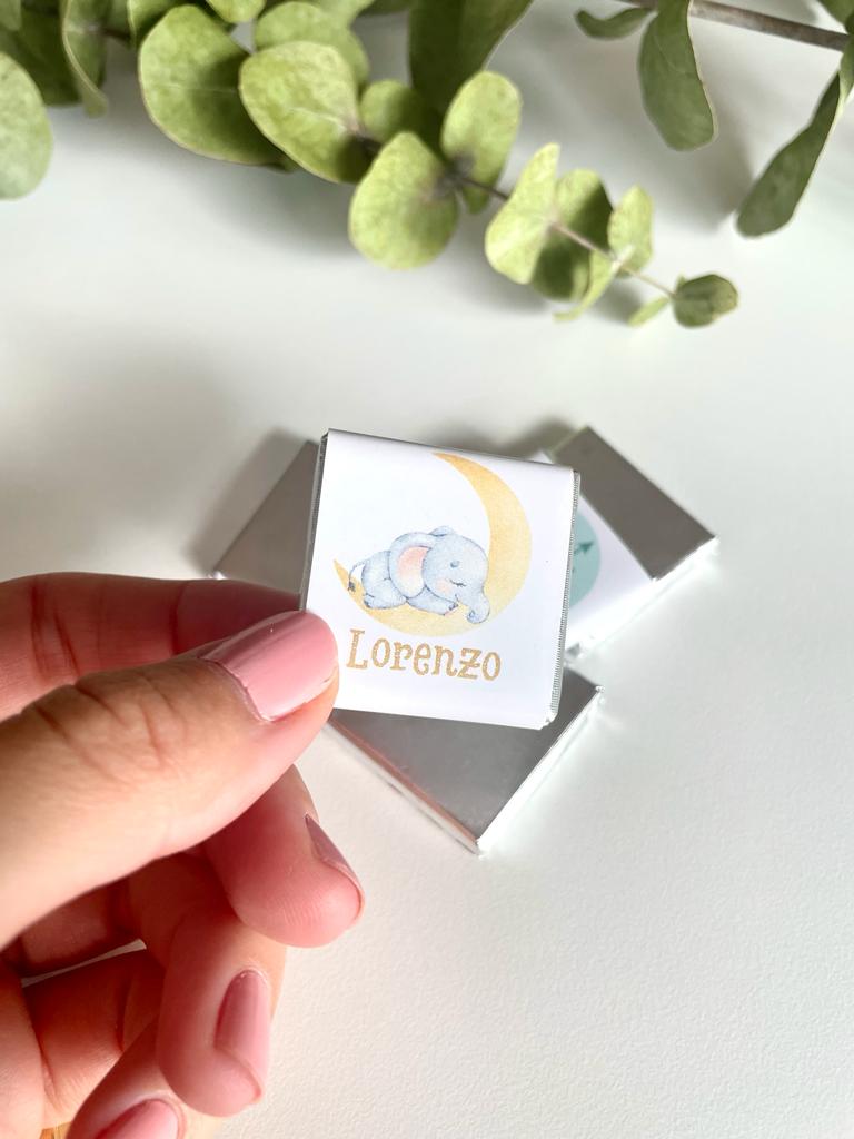 Bombones personalizados para bautizo (20uds.)