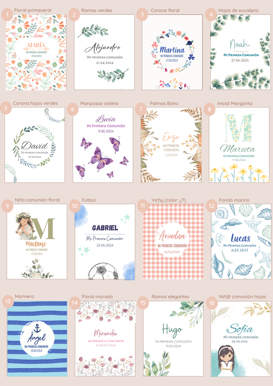 Cajita para detalles de Comunión