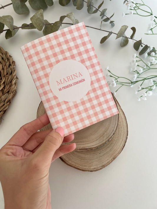 Libreta personalizada especial comunión