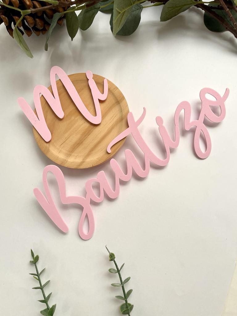 Nombre para decorar en impresión 3D