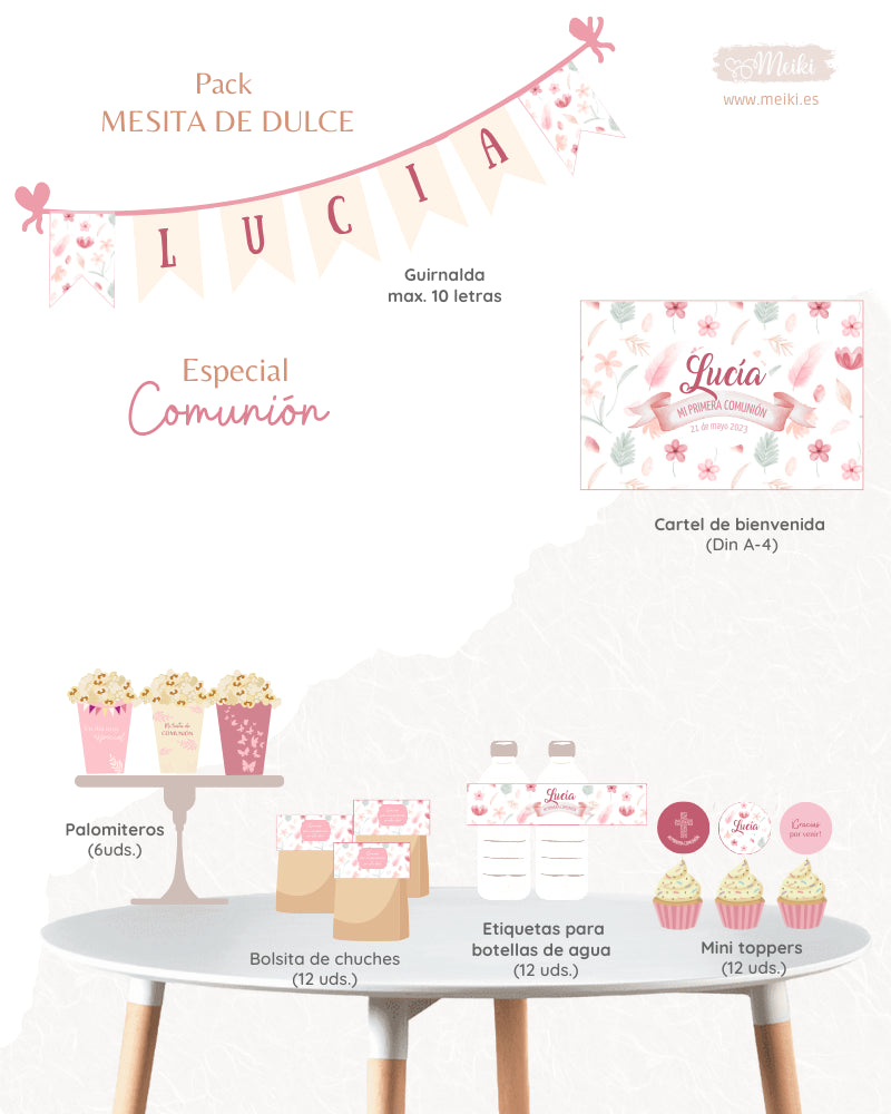 Pack mesita de dulces comunion
