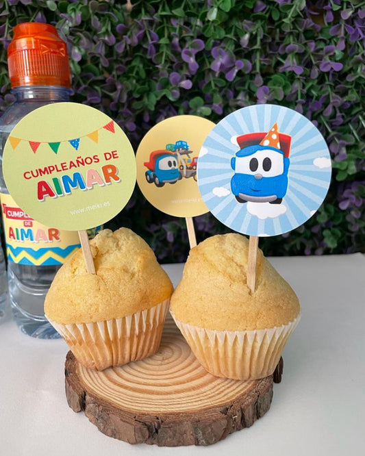 Mini toppers 5cm personalizados