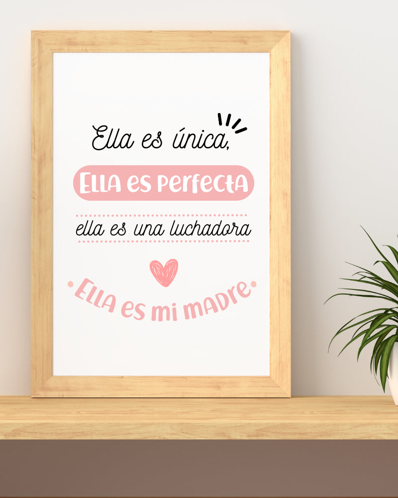 Lámina Ella es única