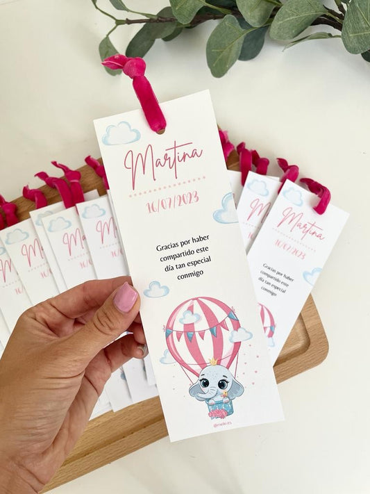 marcapagina personalizado bautizo