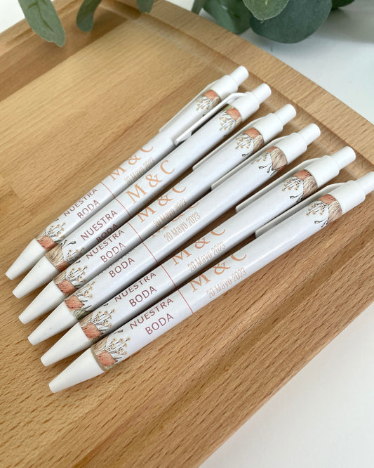 Bolígrafo personalizado para boda