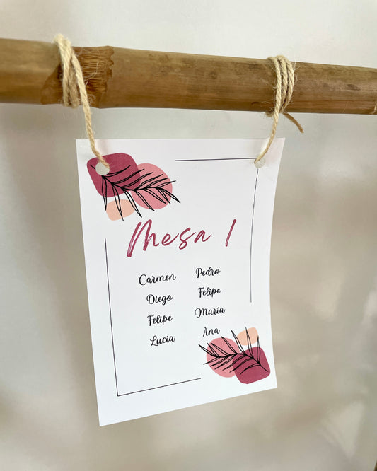 Seating plan boda