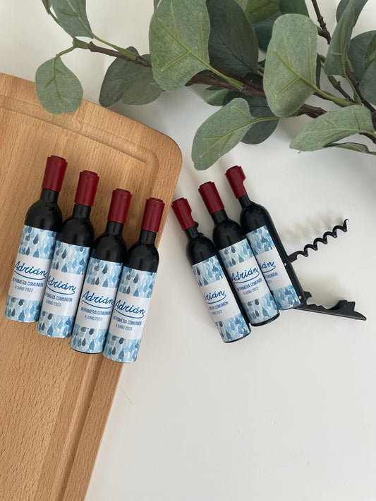 Sacacorchos y abridor en forma de botella comunión