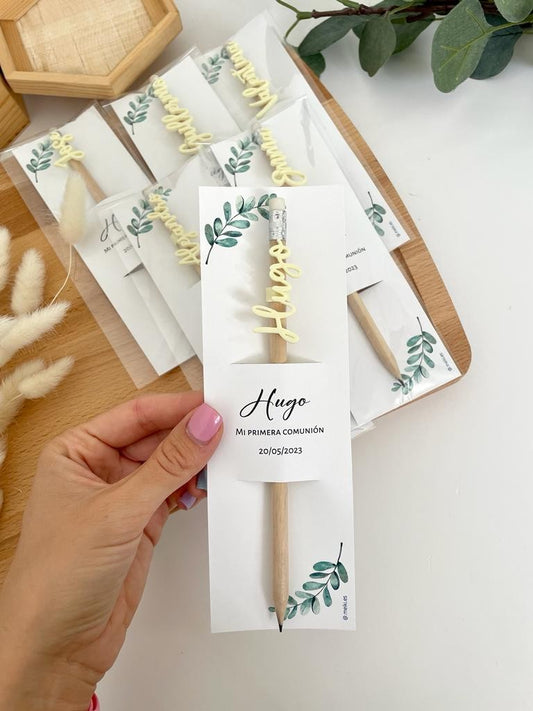 Lápiz personalizado para boda