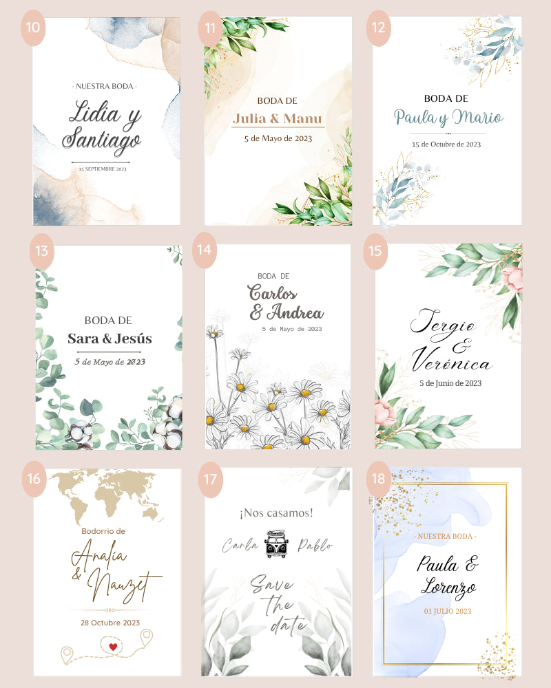 Vela aromática personalizada boda