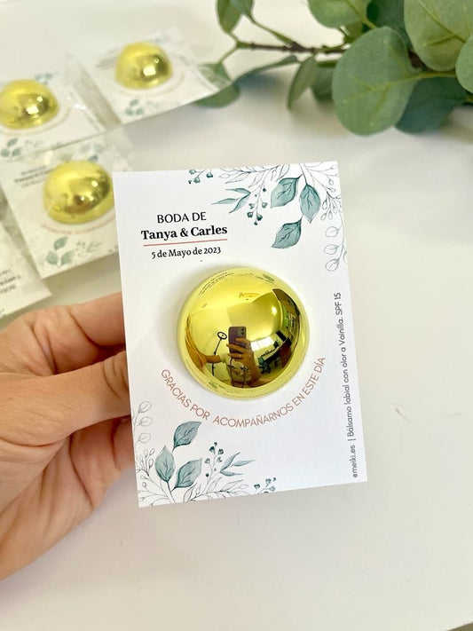 Bálsamo labial para boda