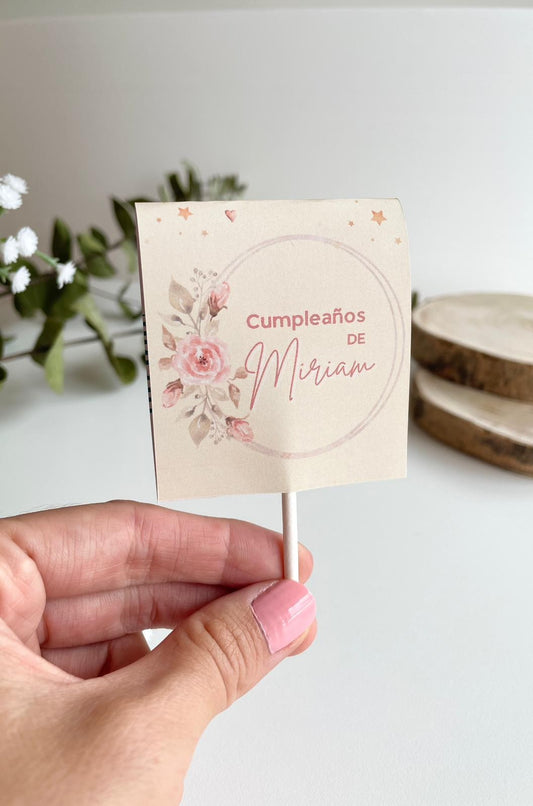 Piruleta agradecimiento personalizada