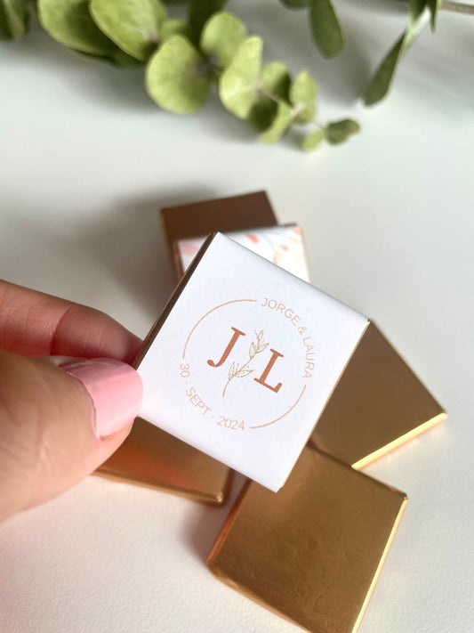 bombón personalizado para boda