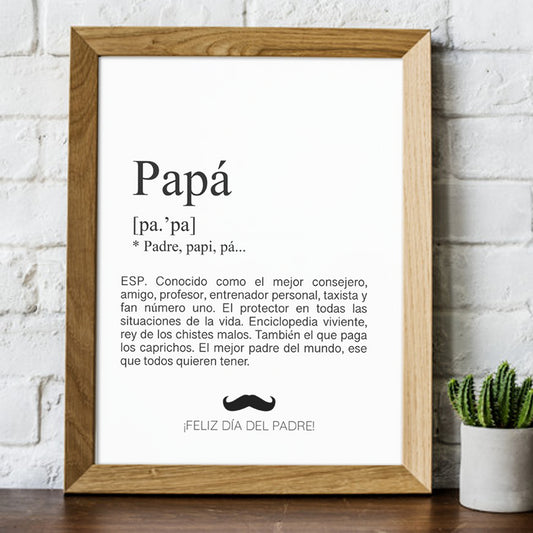 Lámina significado MAMÁ / PAPÁ