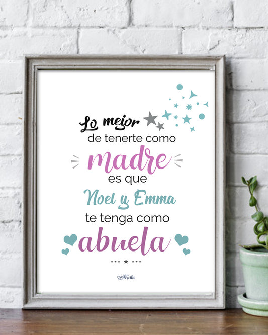 Lámina Mamá y Abuela