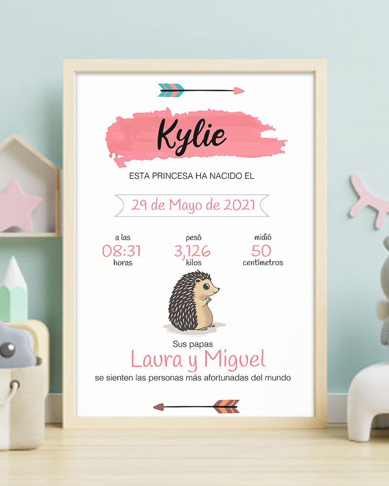 Lámina Natalicio Erizo