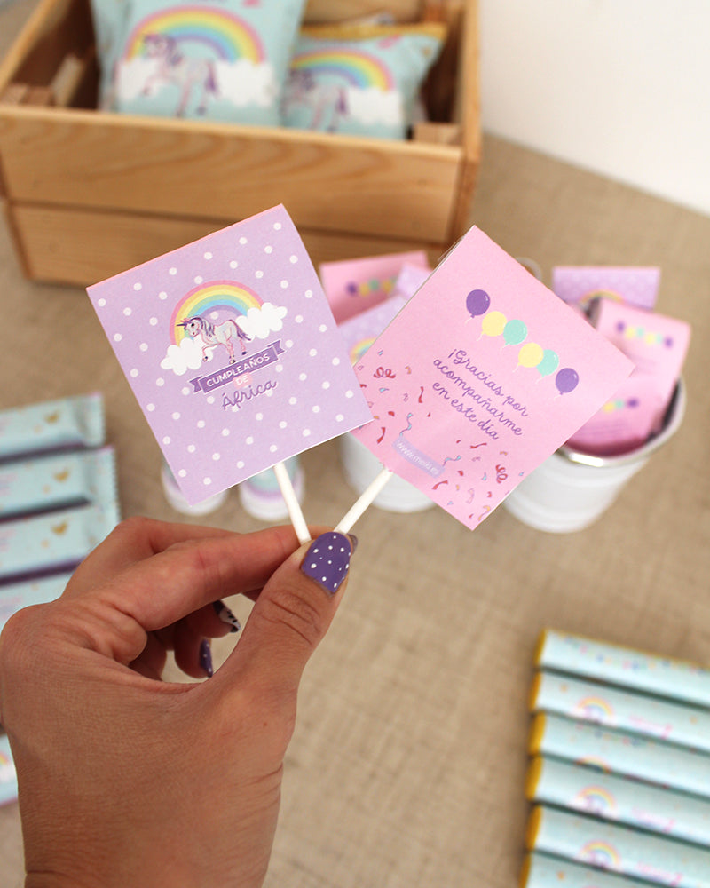 piruletas de agradecimiento