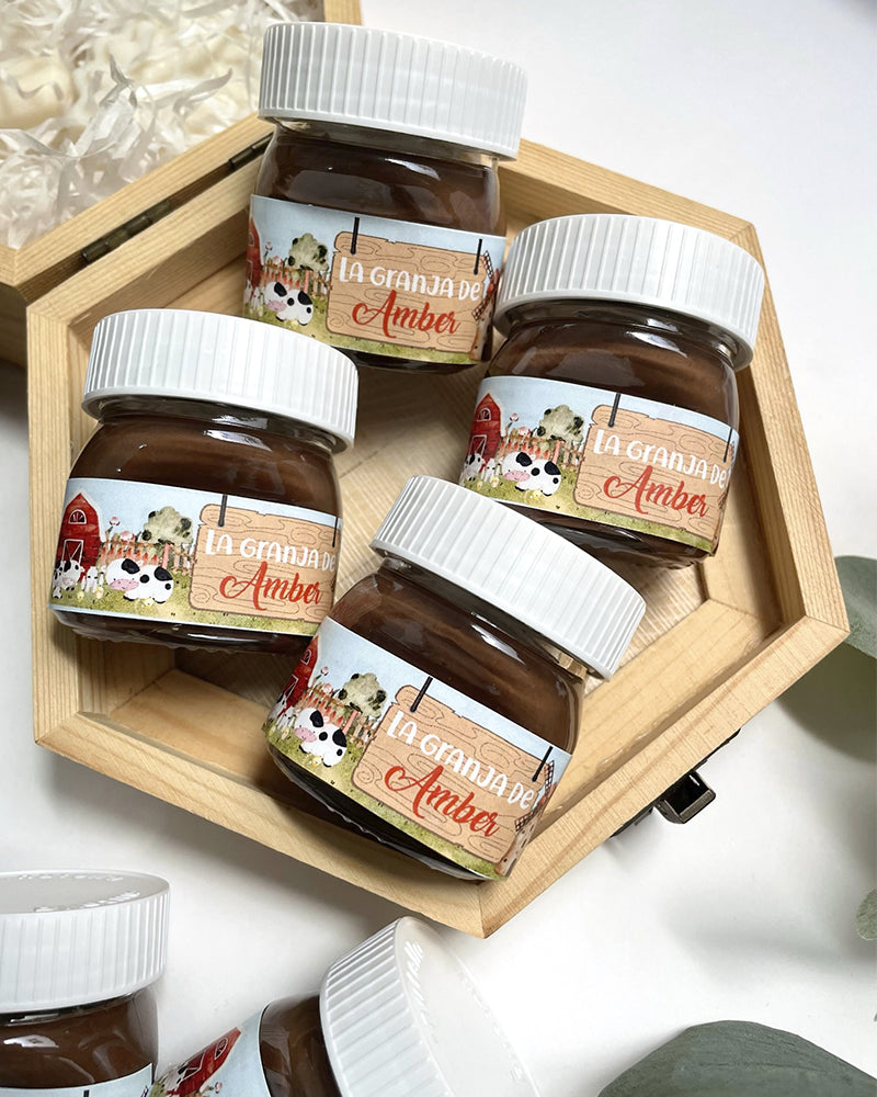 mini bote de nutella personalizado canarias