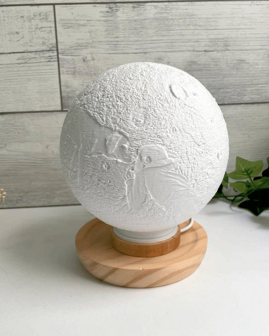 Lámpara lunar personalizada