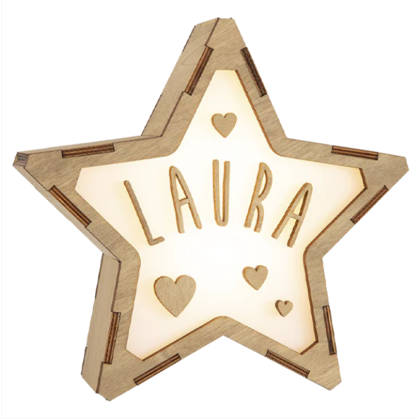 Lámpara estrella personalizable