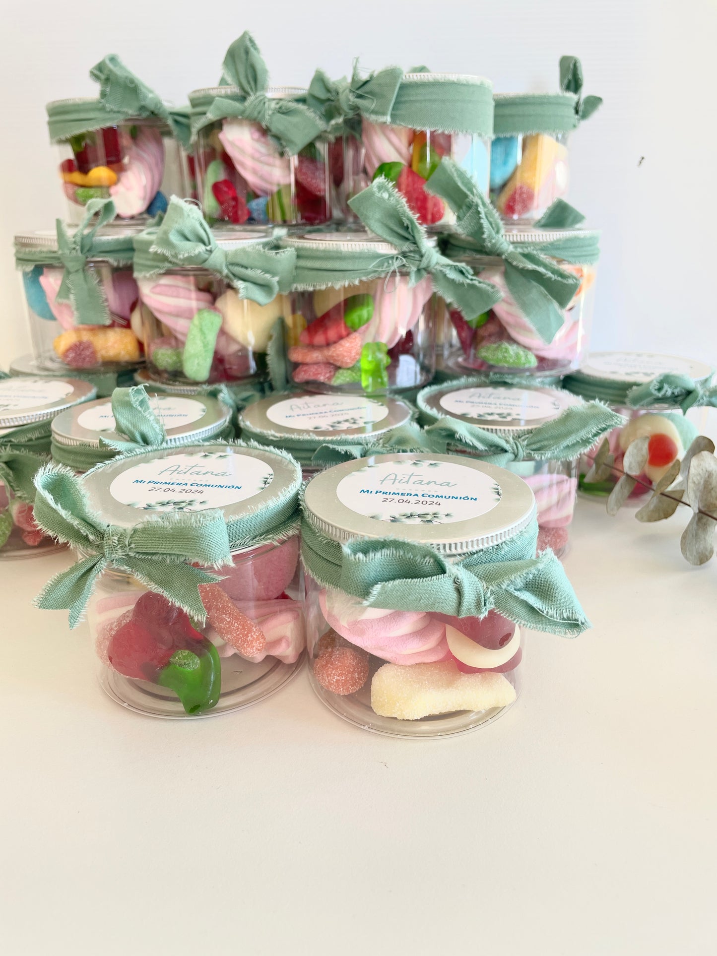 Tarro de chuches personalizado para Comunión