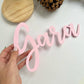 Nombre para decorar en impresión 3D