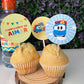 Mini toppers 5cm personalizados