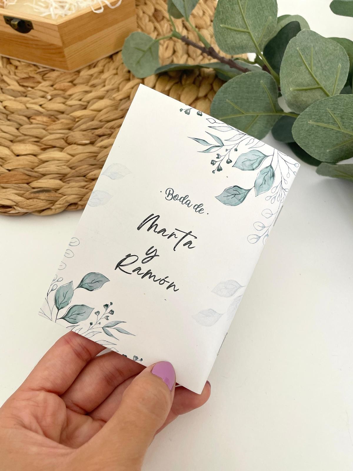 Libreta personalizada especial boda