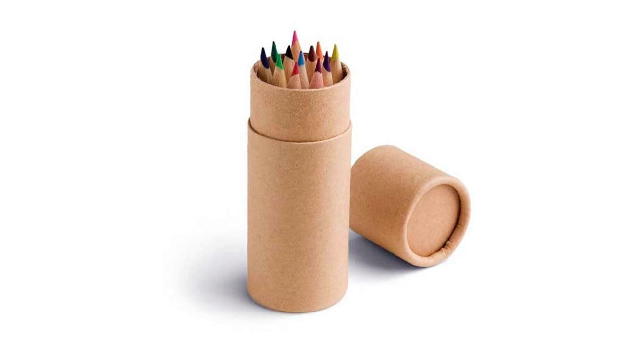 Tubo de lápices y ceras para comunión