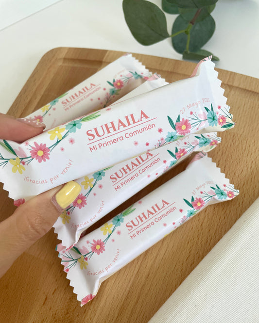 Chocolatinas personalizadas comunión