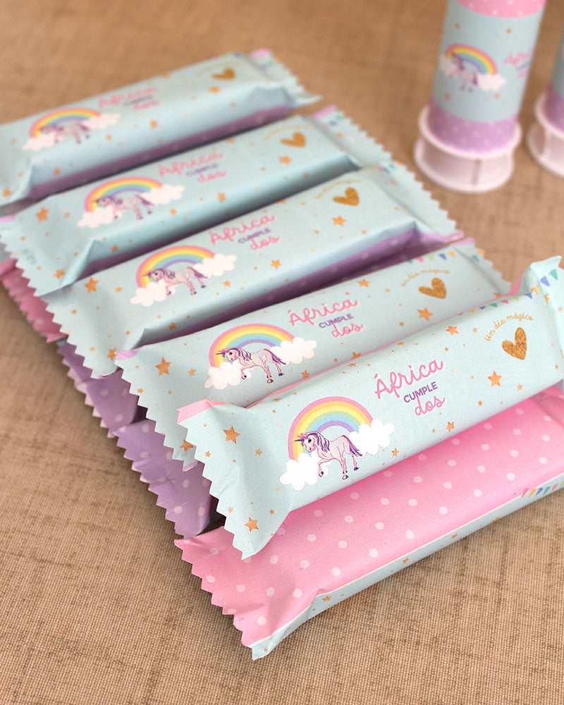 chocolatinas personalizadas unicornio